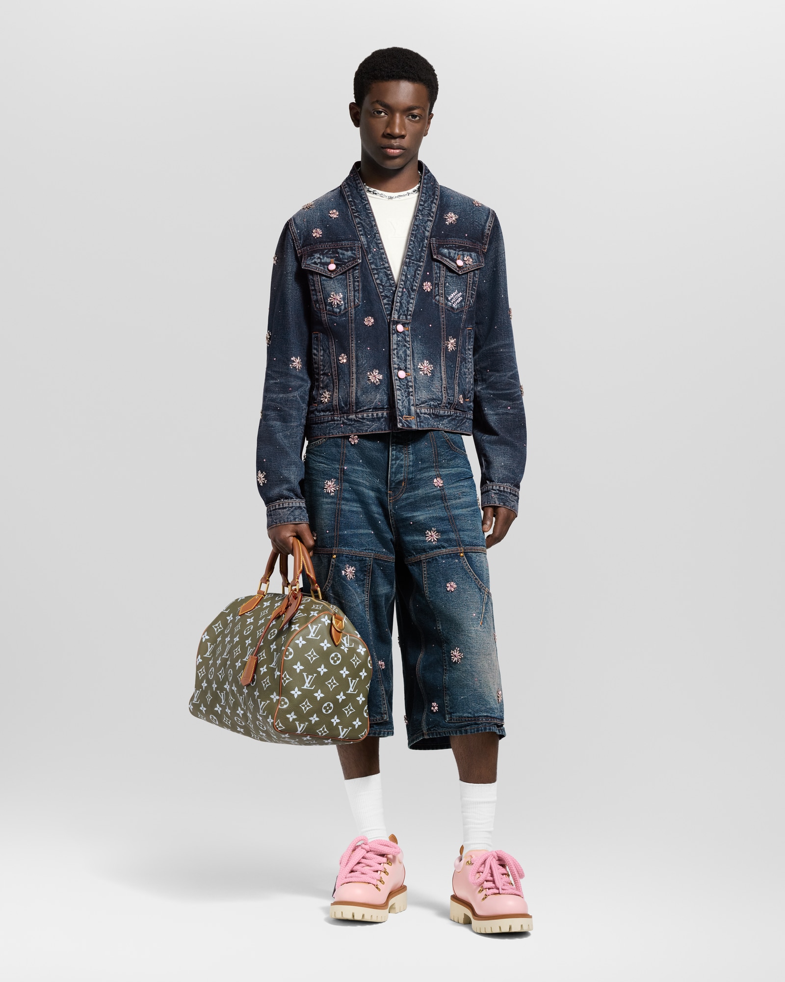 Embroidered Denim Kimono Jacket - Ready-to-Wear | LOUIS VUITTON